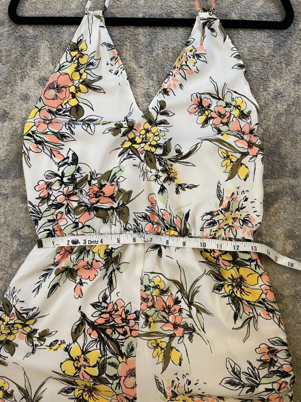 Leith Floral Halter Tie Jumpsuit - 2/4 - Picture 6 of 8